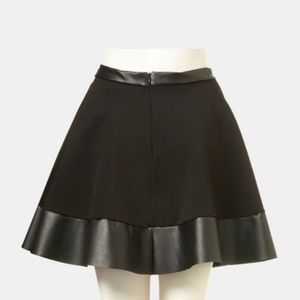 Top shop patent leather Skater skirt